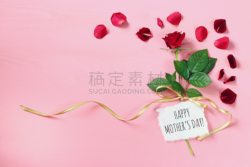 母亲节,玫瑰,粉色背景,概念,灵感,水平画幅,消息,花束,母亲,法国