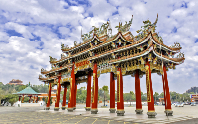 大门,寺庙,进口标志,中国龙,垂直画幅,天空,灵性,艺术,水平画幅,无人