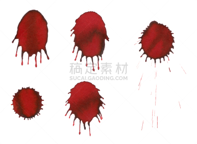 墨水,特写,水滴,红色,分离着色,撒出,水平画幅,形状,彩色图片,玷污的