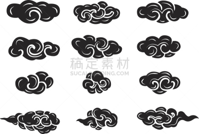 云,时尚,华丽的,部分,美术工艺,复古风格,四方连续纹样,中国,背景,天空