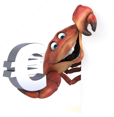 绘画插图,螃蟹,三维图形,垂直画幅,膳食,海产,卡通,锯缘青蟹,经济,晚餐