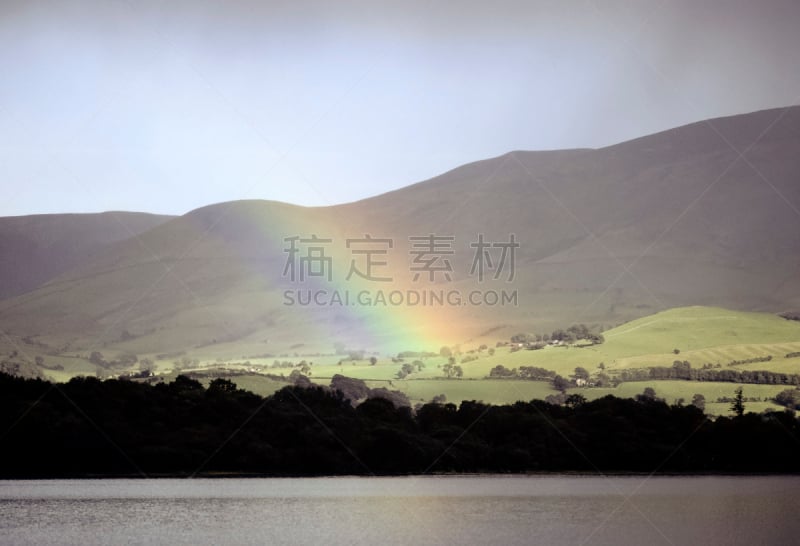 湖,巴森斯韦特湖,斯基多峰,英格兰湖区,坎布里亚,水,公园,水平画幅,山,无人