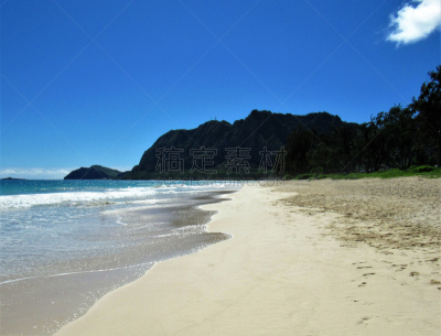 摩洛卡伊岛,白昼,玛卡普吾,瓦胡岛,海滩,岛,早晨,远距离,兔子,问候