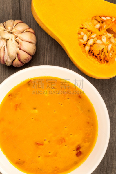 素食,胡桃菜瓜汤,红色灯笼椒,垂直画幅,高视角,无人,膳食,椒类食物