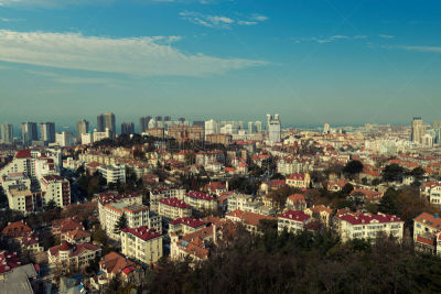 都市风景,办公室,公园,水平画幅,银行,青岛,旅行者,商店,云景,现代