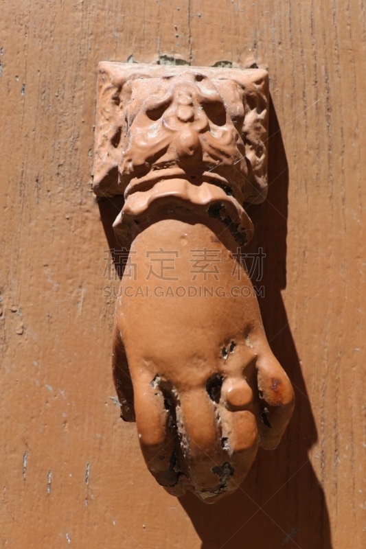 垂直画幅,纳加克,建筑,豪宅,黄铜,房屋,大门,美茵河,乡村风格,门环