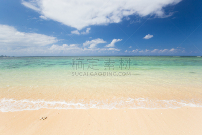 海滩,日本,海岸线,江岛无须鳚,水,里山,度假胜地,水平画幅,沙子,无人