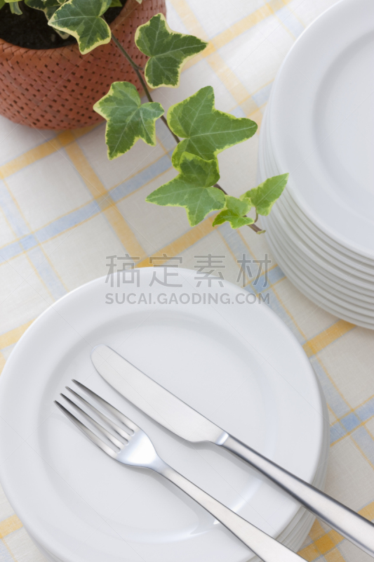 餐具,垂直画幅,餐刀,蛋糕,膳食,早晨,干净,恐惧,图像,常春藤