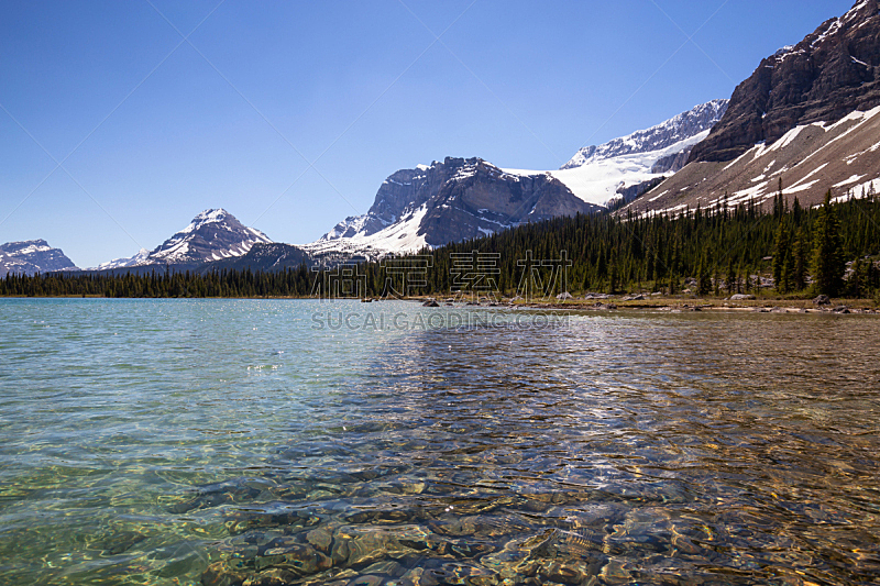 湖,加拿大落基山脉,冰河,水,天空,美,水平画幅,主干路,阿尔伯塔省,无人