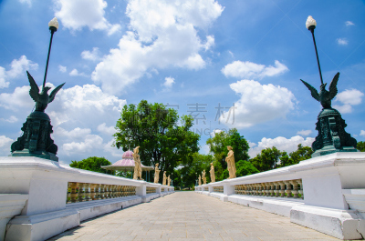 大城,泰国,邦芭茵夏宫,步行道路,旅游目的地,水平画幅,挽芭茵,建筑,宫殿,夏天