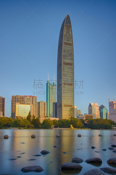 深圳,建筑业,深圳京基100,广东省,垂直画幅,天空,未来,无人,户外,石材