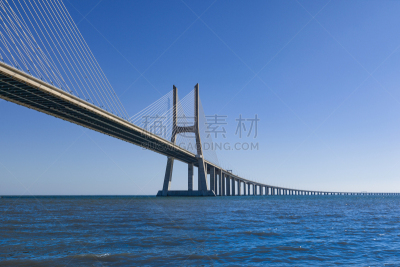 瓦斯科·达·伽马大桥,斜拉桥,里斯本,葡萄牙,现代,桥,塔霍河,长的,吊桥,高架道路