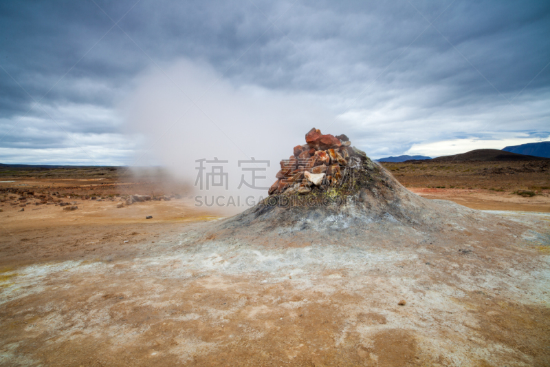 米湖,火山,动作,湖,居住区,北喀斯开山脉,喷硫火山口,波佐利,纳马费加地热区,靠近