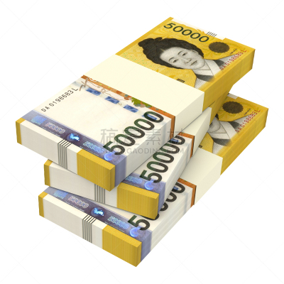 帐单,白色,分离着色,朝鲜币符号,形状,无人,绘画插图,金融,白色背景,金融和经济