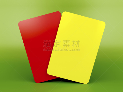 红色,黄牌,红牌,水平画幅,形状,足球运动,裁判,塑胶,彩色背景,运动