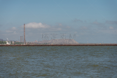 马里乌波尔,顿涅茨克,乌克兰,海洋,工厂,水平画幅,无人,船,植物,黎明