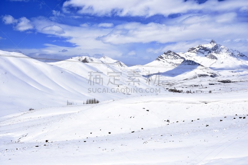 伊斯法罕,伊朗,滑雪场,呕吐物,扎格罗斯山脉,伊斯法罕省,深雪,雪板,滑雪板,天空