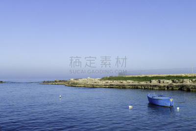普利亚区,亚得里亚海,船,海岸线,水,天空,水平画幅,无人,海港,户外