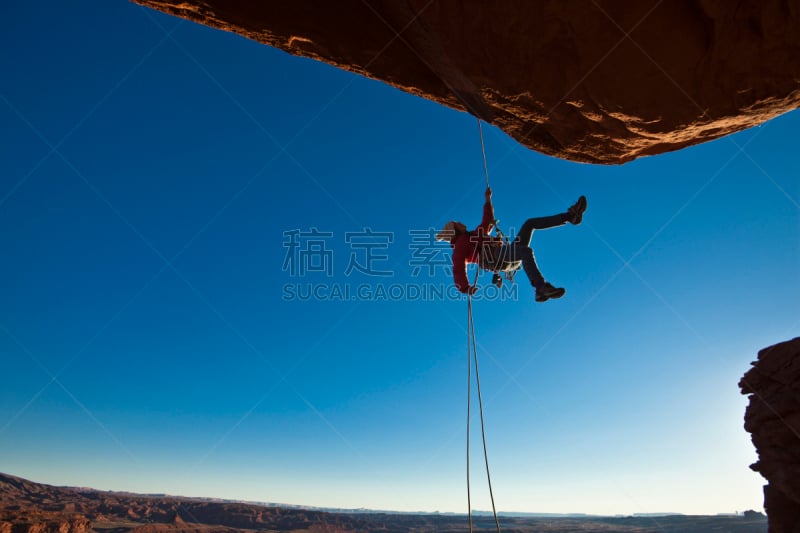 垂降,悬崖,悬于之上,灵感,水平画幅,努力,风险,户外,决心,运动员