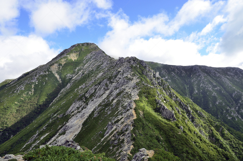 山,日本阿尔卑斯山脉,天然气,未来,水平画幅,长野县,户外,山脊,阿尔卑斯山脉,小路