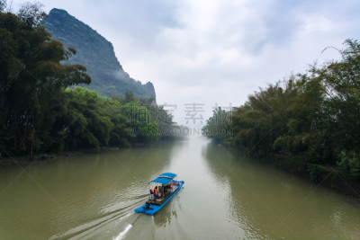 兴平,船,河流,遇龙河,漓江,喀斯特,岩层,阳朔,桂林,水面