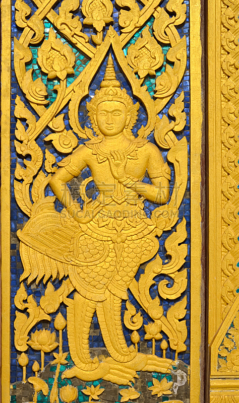 古董,式样,寺庙,壁画,过去,美术工艺,泰国,禅宗,古典式,背景
