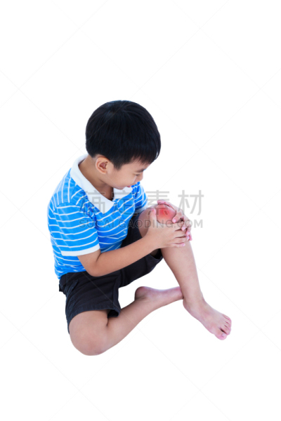 膝,儿童,白色背景,分离着色,亚洲,瘀伤,腿,垂直画幅,身体受伤,四肢