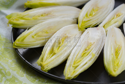 菊苣,清新,沙拉,比利时,生食,酸味,餐具,水平画幅,素食,无人