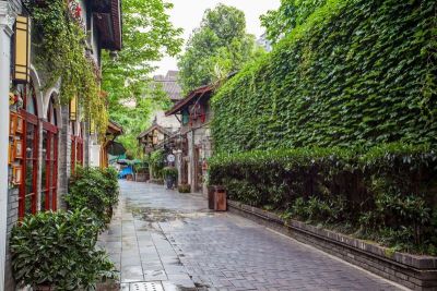 巷,风景,宽窄巷子,成都,四川省,旅游目的地,水平画幅,旅行者,户外,建筑结构