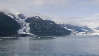 学院峡湾,水,天空,水平画幅,雪,无人,户外,戏剧性的天空,云景,著名自然景观