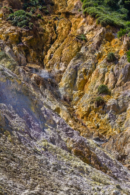 圣卢西亚,硫磺泉,volcanic scoria,火山岩,当地著名景点,空的,灰色,迎风岛,沙漠,岩石