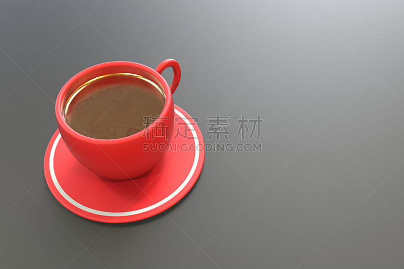 杯,浓咖啡,咖啡,红色,背景,热,背景分离,咖啡杯,纺织品,泰国