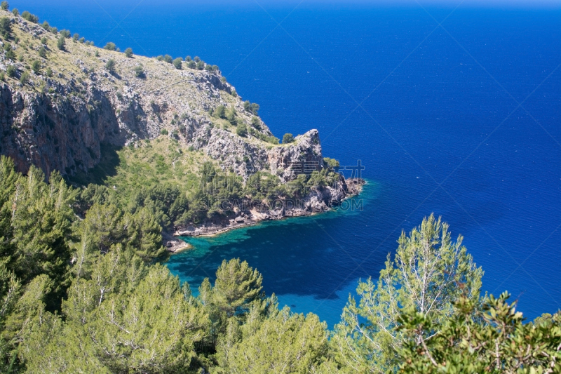 马略卡,风景,海洋,sierra de tramuntana,极端地形,纯净,热带气候,云,船,海岸线