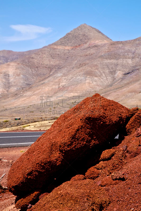 timanfaya national park,天空,石头,火山,红岩石,兰萨罗特岛,垂直画幅,公园,洞,山