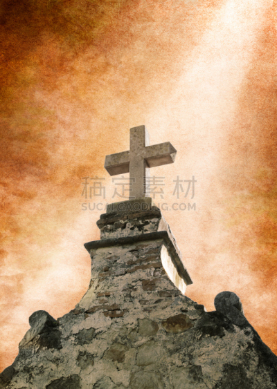 十字形,教会,垂直画幅,天空,灵性,灵感,纹理效果,无人,衰老过程