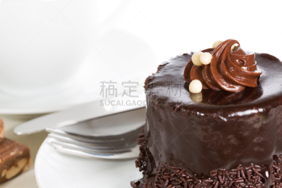 巧克力蛋糕,泳衣,生日,银餐具,精神振作,春药,白色背景,蛋糕,图像,面包店
