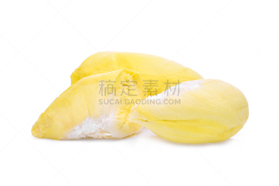 榴莲,水果,黄色,热带水果,分离着色,白色背景,罗勇,臭,丁字裤,去皮的