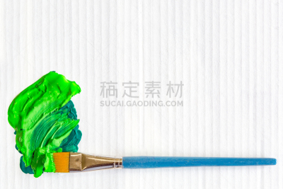 画笔,画布,绿色,涂料,白色,留白,纹理效果,油木,明亮