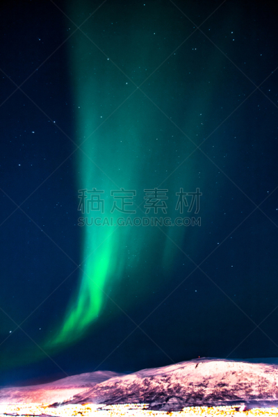 北极光,特隆姆瑟,北挪威,气候,斯堪的纳维亚半岛,极光,峡湾,北,夜晚,欧洲