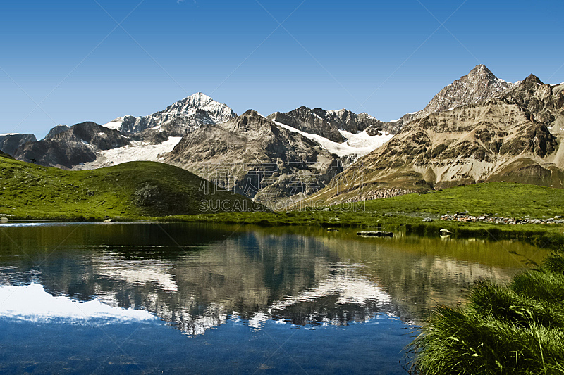 湖,阿尔卑斯山脉,水,公园,水平画幅,雪,无人,旅行者,户外,非凡的