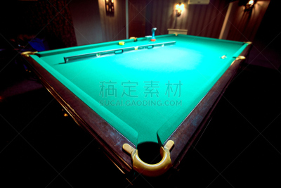 桌球台,绿色,心理游戏,前面,赌桌,球杆,台球,斯诺克,口袋,粉笔
