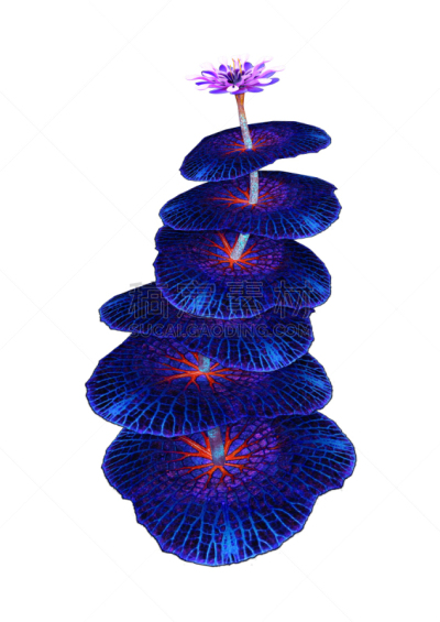 白色,幻想,外星人,植物,三维图形,绘画插图,自然,白色背景,非凡的,背景分离