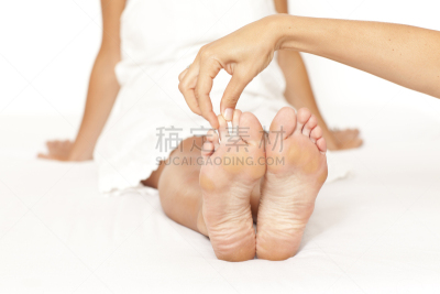 人类脚趾,压力点,反射疗法,指压,针灸,水平画幅,人类肌肉,spa美容,部分,脚部按摩