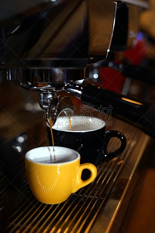 咖啡师,咖啡,制造机器,咖啡店,饮料,商务,热,清新,咖啡杯,杯