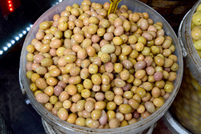 大桶,绿橄榄,农业,蔬菜,配方,清新,食品,橄榄油,希腊,浆果