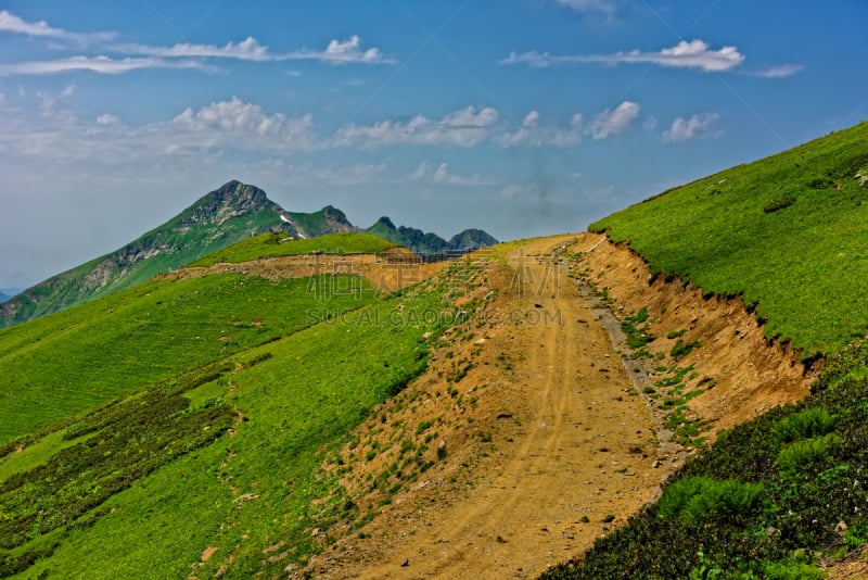 巨大的,高加索山脉,阿森松岛,索契,自然,草地,非都市风光,水平画幅,山,雪