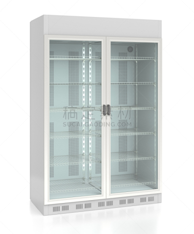 冷藏货架,空的,已售完,冰柜,冷却器,零售展示,垂直画幅,车轮,超级市场,玻璃
