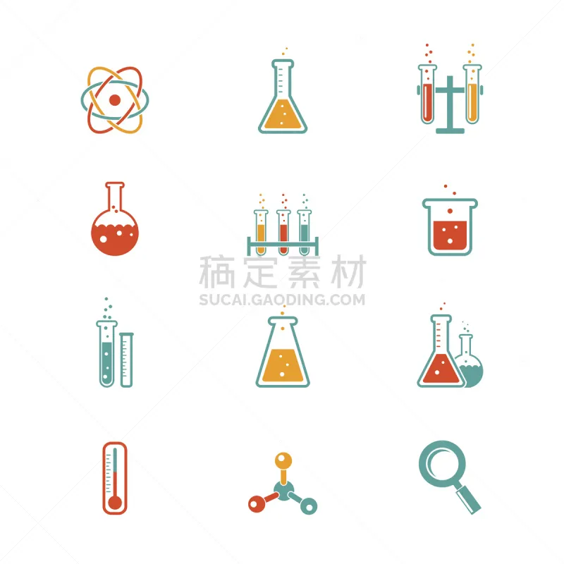 化学课 计算机图标 水 形状 装管 绘画插图 符号 化学家 科学实验 科学图片素材下载 稿定素材