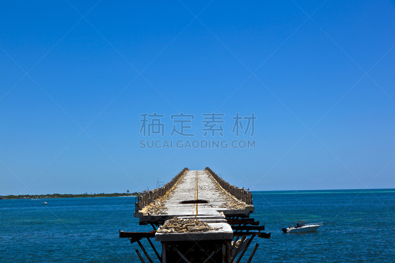 古老的,桥,巴伊亚宏达州立公园,bahia honda key,七里桥,基韦斯特,水,水平画幅,湿,交通