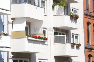 Moderne Wohngebäude, Reihenhäuser